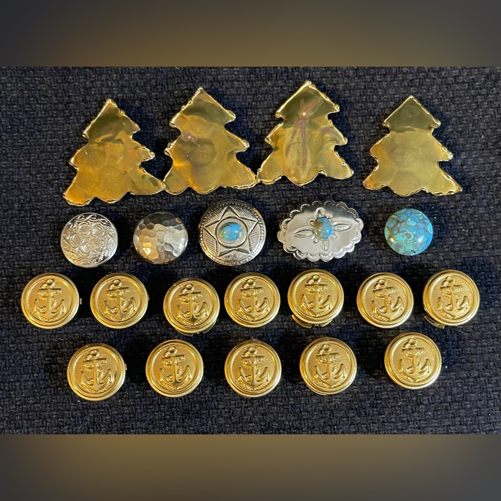 21 Metal Button Covers